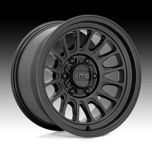 KMC Impact OL KM724 Satin Black Custom Wheels Rims 1